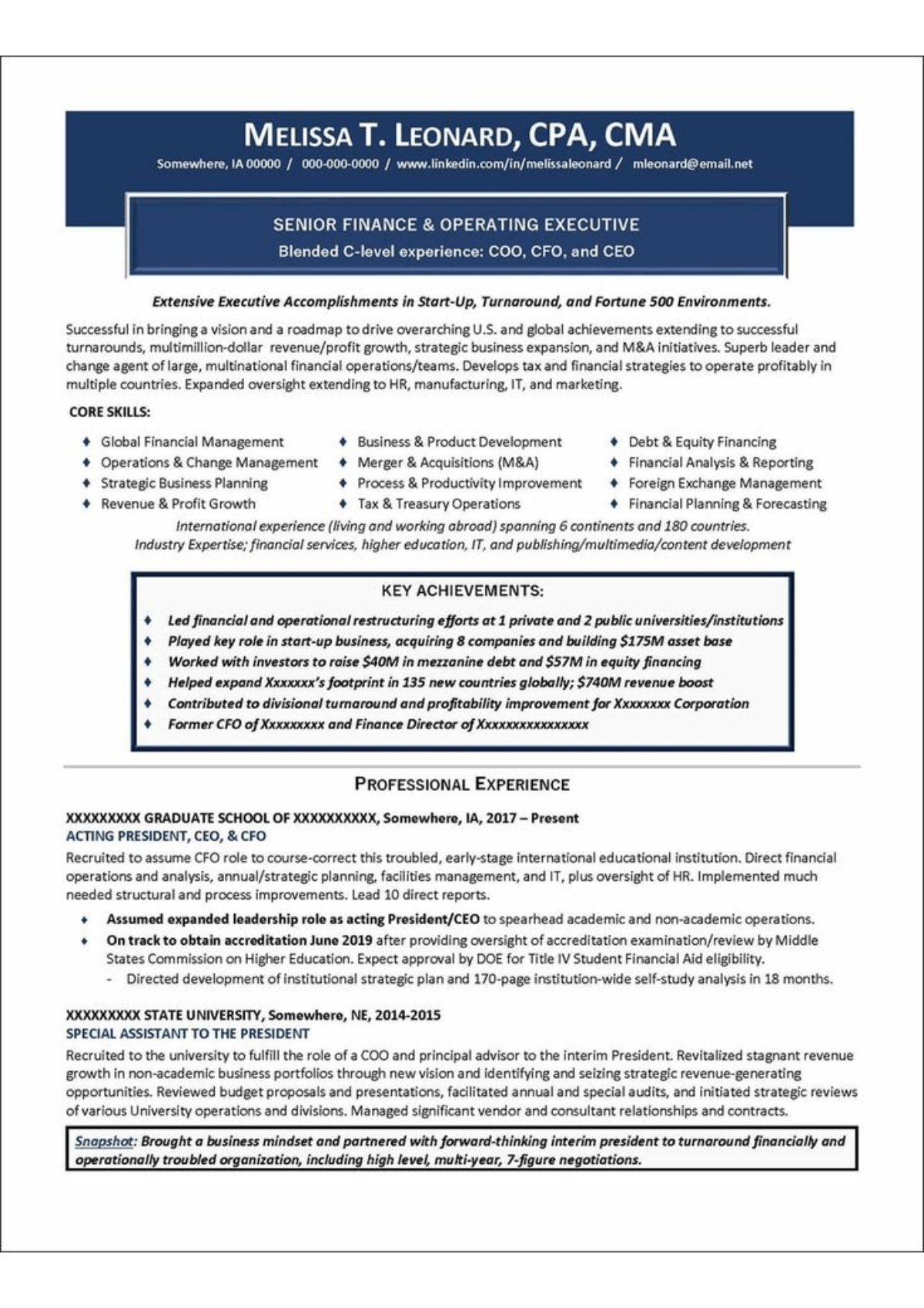 ATS-Optimized Resume Sample with Professional Design